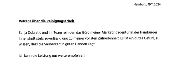 Kunden bewerten Sunshine Gebäudereinigung